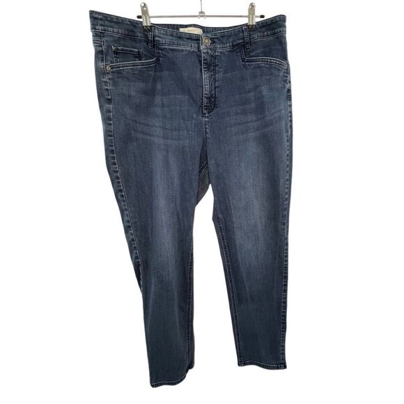 J.Jill Smooth Fit, Slim Fit, Medium Wash Straight Leg Jeans - Picture 1 of 4